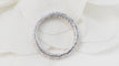 Wedding band American in white gold and 0.90ct diamonds 