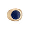 Bague 55 Chevalière Lapis Lazuli Années 70 Or Jaune 58 Facettes G12676