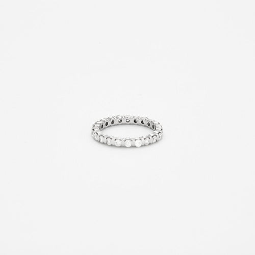 Bague 52 Alliance brillants or blanc 58 Facettes 1846506