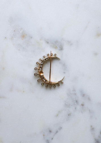 Broche Broche Napoléon III or rose et diamants 58 Facettes