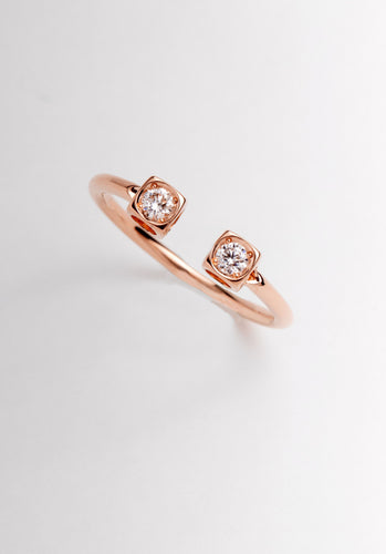 Bague 53 Bague DINH VAN Cubisme Trilogie Or Rose 750/1000 58 Facettes 65428-61867