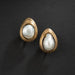 Boucles d'oreilles REPOSSI - Boucles d'oreilles gouttes en or jaune 18K ornée de perles baroque. 58 Facettes