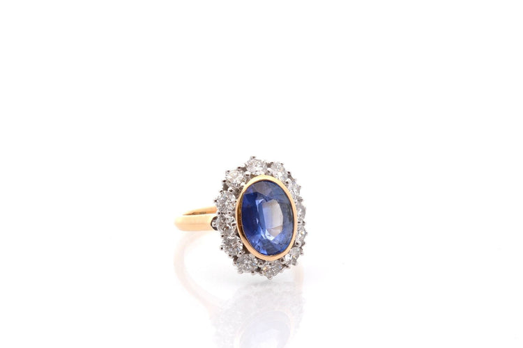 Bague 49 Bague saphir de 2,83cts et diamants 58 Facettes 27487
