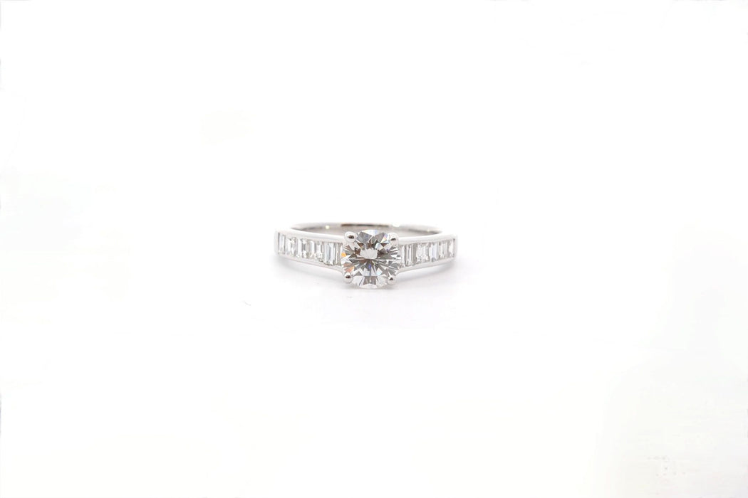 White gold diamond ring