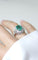 Bague Dôme Style Art Déco Emeraude 2,58 Cts et Diamants 58 Facettes