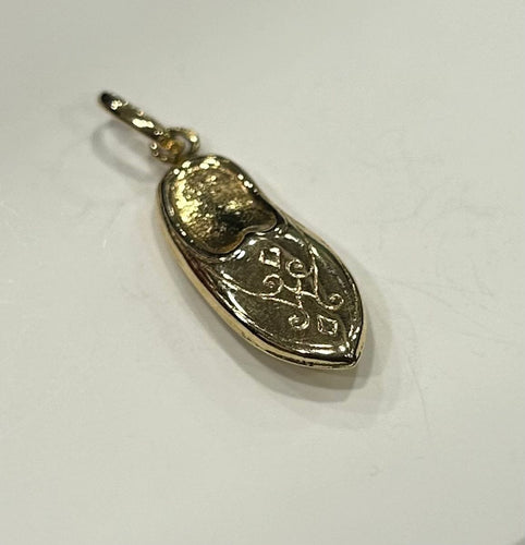 Pendentif Pendentif babouche or jaune 58 Facettes LP195/3