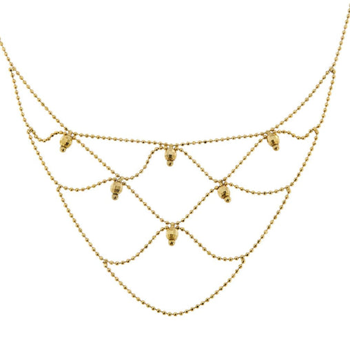 Collier Collier en maille or jaune 58 Facettes 36222