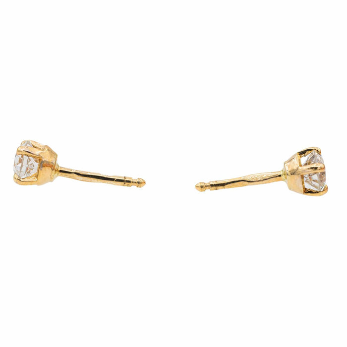 Boucles d'oreilles Boucles d'oreilles Puces Or jaune Diamant 58 Facettes 2700158CN