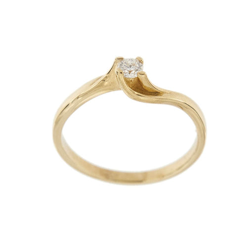 Bague Bague solitaire contrariée avec diamant 58 Facettes 35102