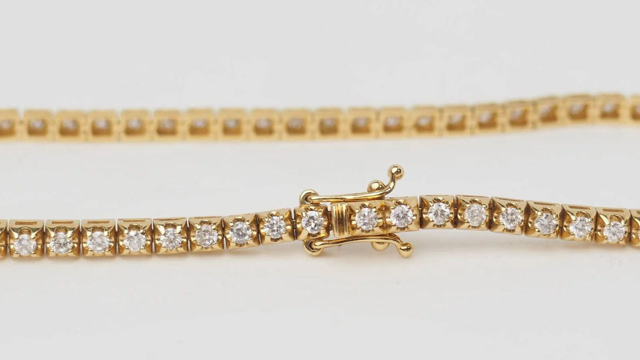 Bracelet Bracelet rivière en or jaune et diamants 1,50ct 58 Facettes 32843