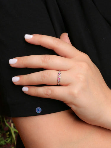 Bague 53.5 Bague jarretière belle époque diamants rubis 58 Facettes J362