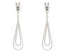 Boucles d'oreilles Orecchini pendenti in oro bianco con diamanti 58 Facettes