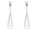 Boucles d'oreilles Orecchini pendenti in oro bianco con diamanti 58 Facettes