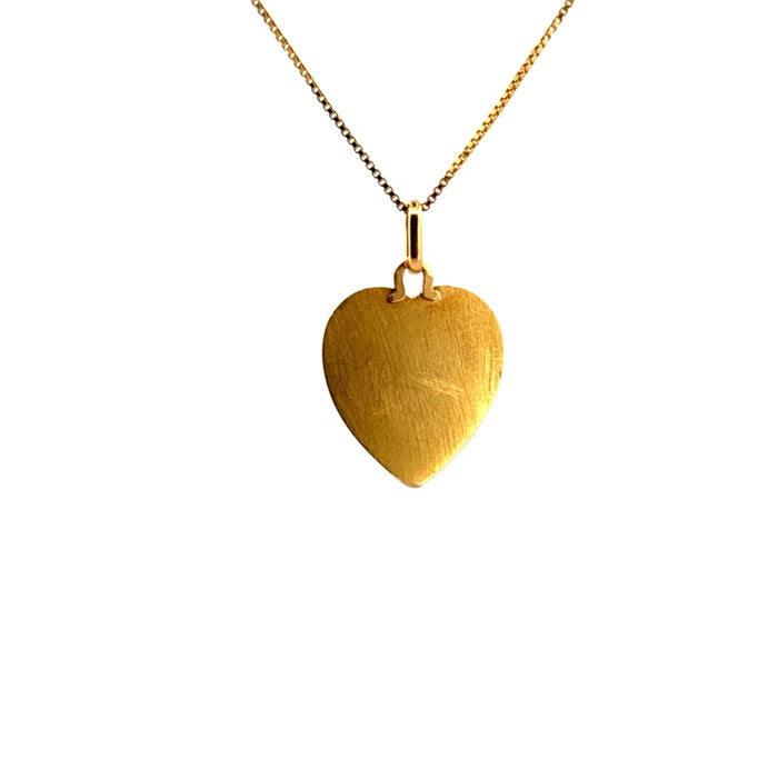 Yellow Gold Heart Pendant
