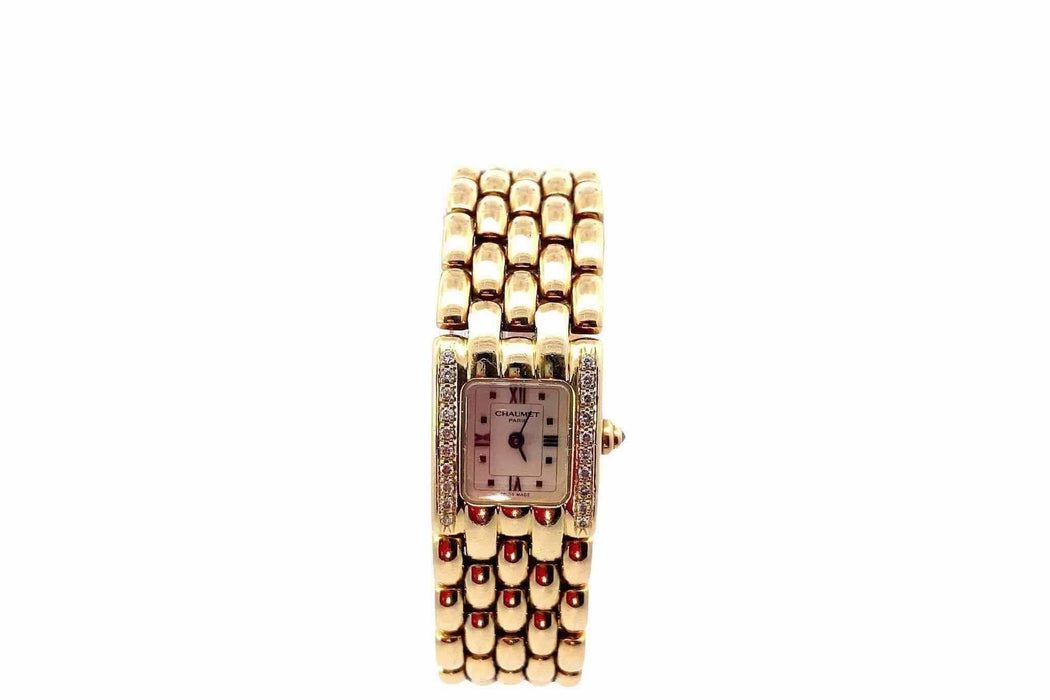 Montre CHAUMET -Montre Khesis or jaune diamants 58 Facettes 25638