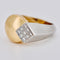 Bague 52 FRED - Bague style Chevalière, Or 18 Carats Bicolore et Diamants 58 Facettes 536