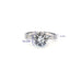 Bague 54 Solitaire Or Blanc Diamant 58 Facettes 3-GS33732