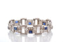 Bracelet Bracelet art déco diamants et saphirs 58 Facettes 27239