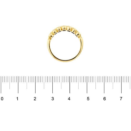 Półwiecznościowy pierścień diamentów 0,58 ct 