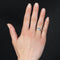 Bague 59 Bague ancienne aigue-marine en solitaire et diamants 58 Facettes 20-172