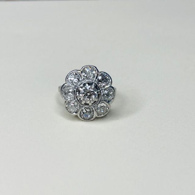 Bague 52.5 Bague diamants début XXème, travail Français 58 Facettes