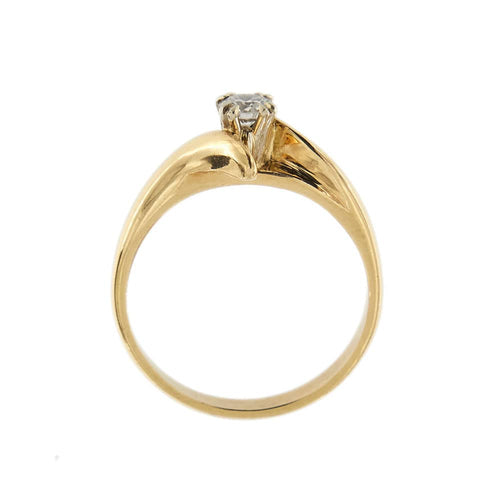 Bague Bague solitaire contrariée avec diamant 0,30 ct 58 Facettes 31425