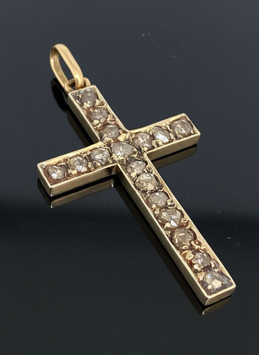 Pendentif Pendente a Croce, con Diamanti 58 Facettes
