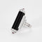 Bague 55 BAGUE STYLE ART DECO OR BLANC DIAMANTS ONYX 58 Facettes Mac 30