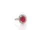 Bague 53 Bague vintage rubis et diamants en or et platine 58 Facettes 27456-27358