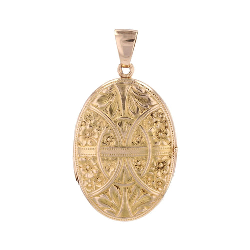 Pendentif Pendentif ancien médaillon floral 58 Facettes 25-112