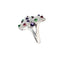 Bague 55 Cartier Diamond and Multi-Gem Caresse d'Orchidées Ring 58 Facettes