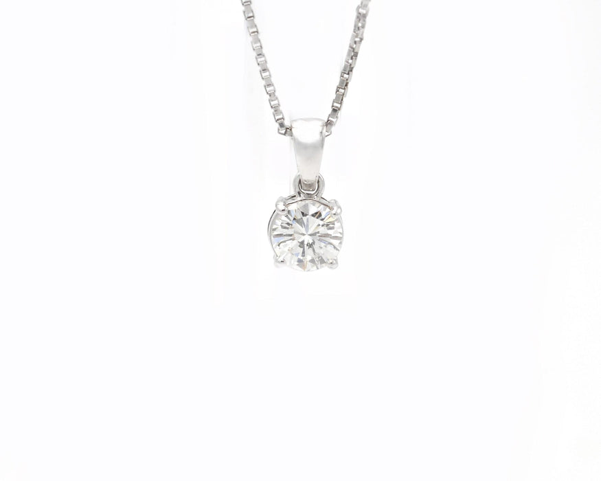 Collier Collana punto luce in oro con diamante Ct 1,21 58 Facettes