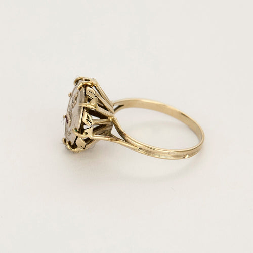 Augis - Ring Zegelring in witgoud 