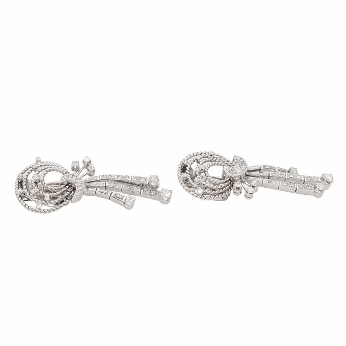 Boucles d'oreilles Boucles d'oreilles Palladium Diamant 58 Facettes 3017709RV