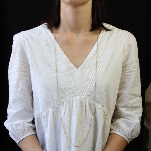 Collier Sautoir ancien en or jaseron 58 Facettes 16-202