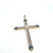 Pendentif Gold and Platinum Cross Pendant 58 Facettes UN0066