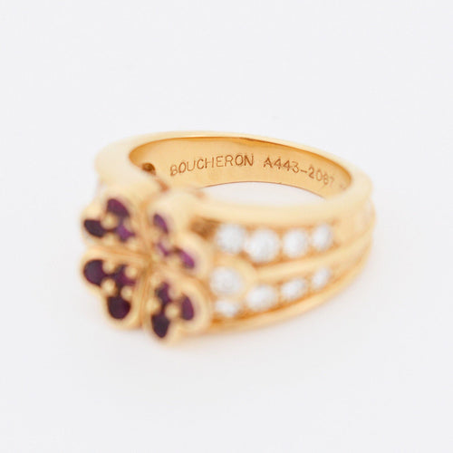 Boucheron - Bague Or Diamants Rubis 58 Facettes 239