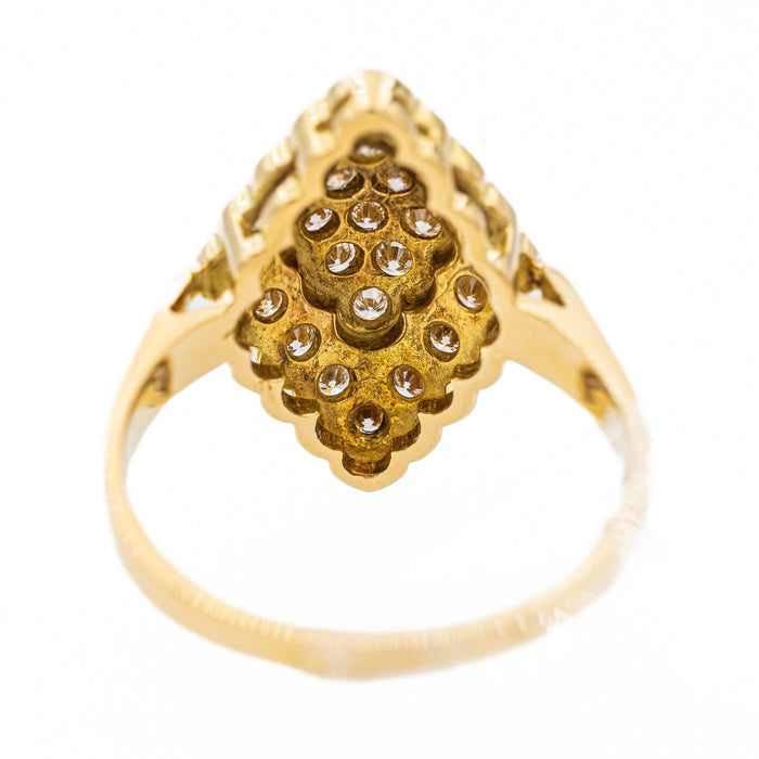 Marquise Ring Yellow Gold Diamond