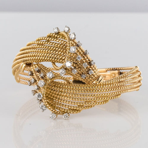 Bracelet Bracelet fils d'or et diamants 58 Facettes 19-623