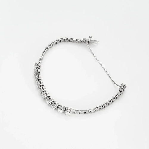 Bracelet Bracelet Or Blanc & Diamants 58 Facettes BO/240008/