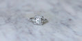 Bague Bague Art Deco Carrée Diamants 1,45 Cts 58 Facettes