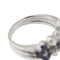 Bague 56 Bague 3 rangs diamants et saphirs 58 Facettes 30225