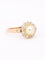 Bague 53 Bague marguerite or rose perle diamants 58 Facettes 1174.5
