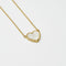 Collier Van Cleef & Arpels - Collier Lucky Alhambra Heart or jaune - nacre blanche 58 Facettes vca-n-yg-hrt-mop