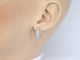 Boucles d'oreilles Boucles d'oreilles en or blanc avec de vrais diamants 58 Facettes 2113