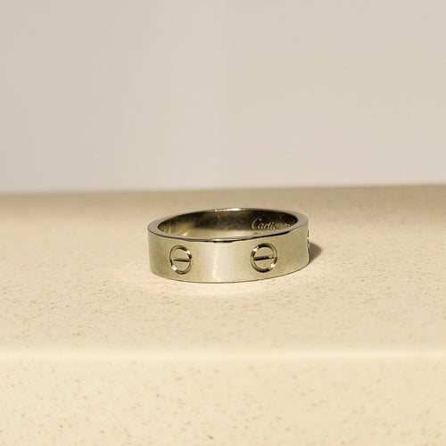 CARTIER - Luxuriöser Goldring LOVE aus white gold 58 Facettes 2569