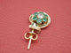 Boucles d'oreilles Boucles d'oreille émeraude marguerite 58 Facettes