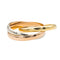 Bague 57 Cartier Bague Alliance Trinity Or rose 58 Facettes 3123541CN