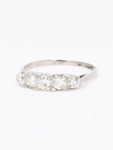 Bague 54 Bague jarretière Art Deco diamants 58 Facettes 1163.7