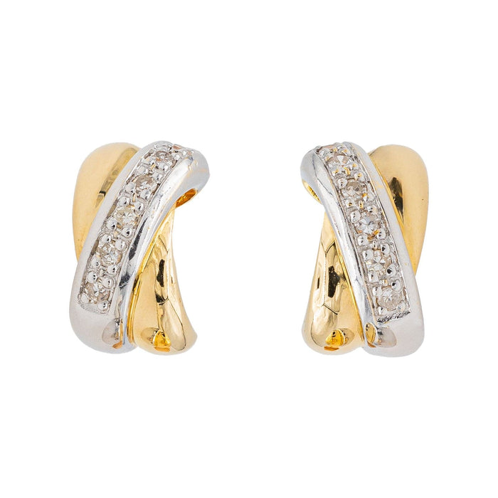 Boucles d'oreilles Boucles d'oreilles Puces Or jaune Diamant 58 Facettes 3248491CN